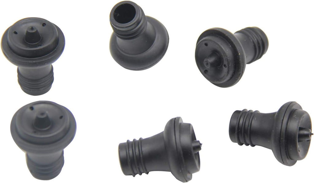 Wine Stoppers, Vacuum Stoppers for Wine Saver Vacuum Pump Preserver Edible Grade Rubber Wine Stopper, Keep Your Wine Fresh Pack of 6