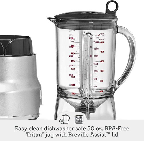 Breville BBL620SIL Blender - Fresh & Furious Performance in Sleek Silver Finish