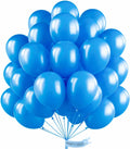 PartyWoo 12-Inch Pearl Azure Blue Balloons - Perfect for Birthday, Baby Shower & Wedding Decor