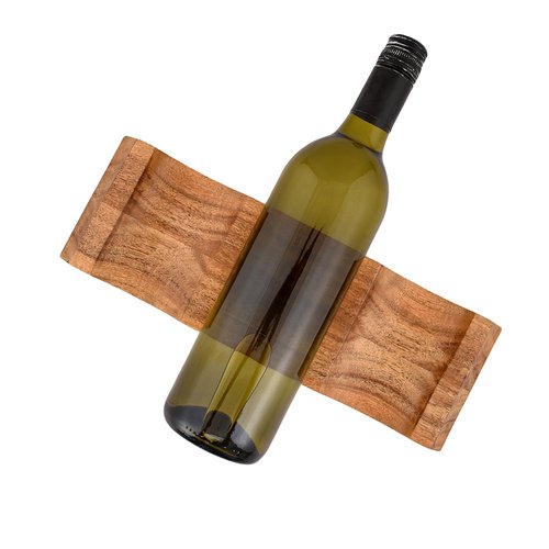 EDHAS Tabletop Wine Racks Acacia Wood Countertop Cabinet Wine Holder Wine Storage Shelf for Kitchen Bar, Pantry, Wine Cellar, Basement (12" X 4" X 1")