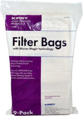 Kirby Vacuum Bags G4, G5, G6 – Genuine Micron Magic Filtration, 9-Pack – Part #197394, Universal Fit for Kirby Generation Series