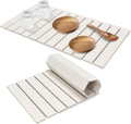 **Extral Large Stone Dish Drying Mat - Quick Dry Eco-Friendly Diatomaceous Earth | 28" x 16" for Kitchen Counter**