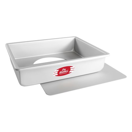 Fat Daddio's POBCC-9133 Anodized Aluminum Sheet Cake Pan with Removable Bottom, 9 x 13 x 3 inch