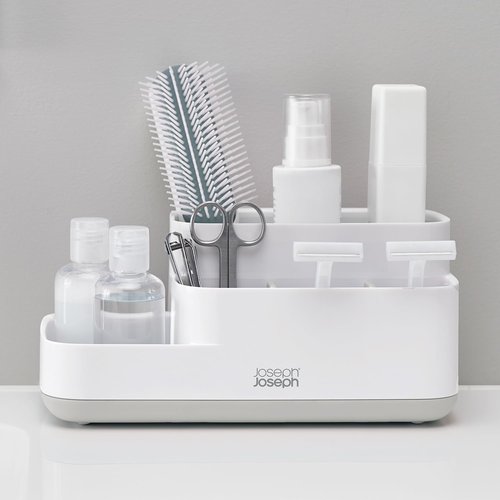Joseph Joseph EasyStore Bathroom Storage Countertop Organizer Caddy , Gray