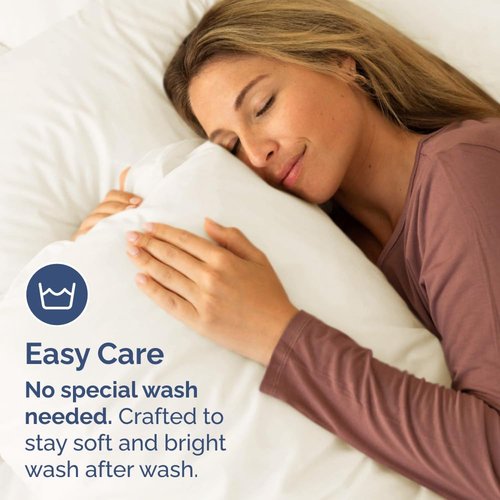 King Pillow Cases by [Brand Name] - Ultra Soft Hotel Quality Covers | Wrinkle-Free & Fade Resistant - 2 Piece Set in Off White