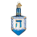 Old World Christmas Hanukkah Dreidel Glass Blown Ornament for Christmas Tree, Handcrafted Holiday Decoration, Holiday Collection