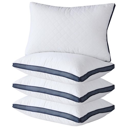 Meoflaw Pillows for Sleeping (4-Pack), Luxury Hotel Pillows Queen Size Set of 4,Bed Pillows for Side and Back Sleeper (Queen)