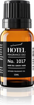 AirScent Hotel Diffuser Oil No. 1017 - White Tea Lemon Cedar Wood - Premium Fragrance for Diffusers | 10 mL Glass Bottle
