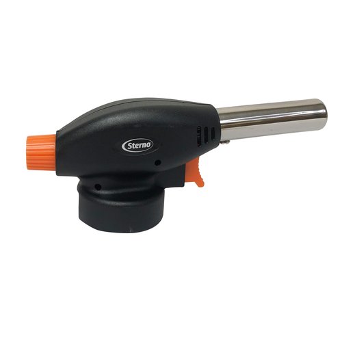 Sterno Butane Torch Lighter - Kitchen Blow Torch for Cooking With Automatic Safety Shut-Off Sensor - Compatible With Most Butane Fuel Canisters - 1 Handheld Torch