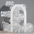 PartyWoo Clear Balloons - 100pcs Transparent Balloon Arch Kit for Weddings, Graduations & Birthdays | 5-36 Inch Sizes
