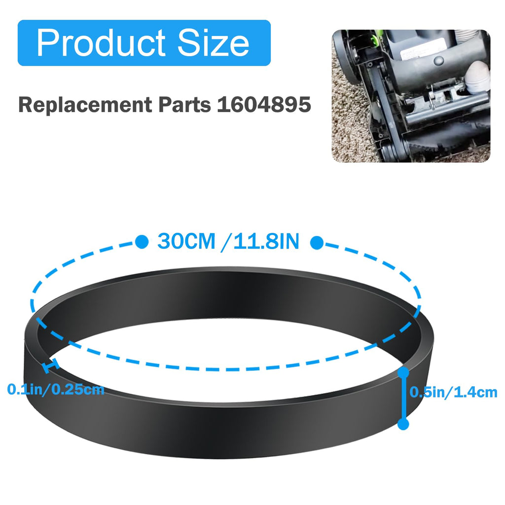 Vacuum Belts Replacement for Bissell PowerForce Compact Lightweight Upright Vacuum Cleaner Belts Compatible Models:3508,2112,21129,2690,1520,23T7, Replace Part 1604895,4 Pack