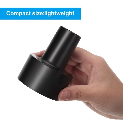 Honoson 2 Pieces 2-1/2-inch to 1-1/4-inch Universal Vacuum Hose Adapters Compatible with Shop-vac Dry Wet Black Vacuum Cleaner Adapter Replacement Accessories
