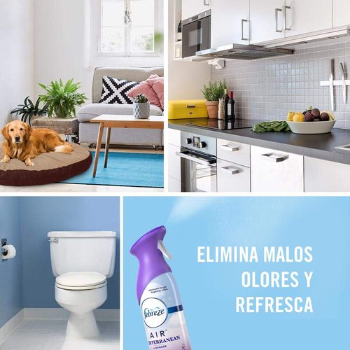 Febreze Air, Mediterranean Lavender, 8.8 Oz Aerosol Spray, 6/carton