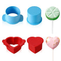 MITCHENIFY Circle and Heart Cake Pop Cutter and Pusher, 3D Printed Cake Pop Molds Shapes Press Set, Baking Tools for Home Baking, Birthday Parties, Wedding Desserts