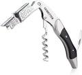 GOBETTER Wine Opener, Professional Corkscrews for Wine Bottles Cap Remover, Manual Wine Key for Home Use, Servers, Waiters Bartenders and Wine Lovers, Ebony Wood