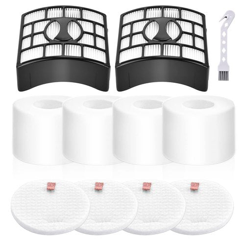 Rebirthcare NV680 Filter Replacement for Shark Rotator DuoClean Powered Lift Away Speed Vacuum NV681 NV682 NV683 NV800 NV801 NV803 UV810, Compare to Part # XFF680 & XHF680, 2 Filters + 4 Foam Felt Kit