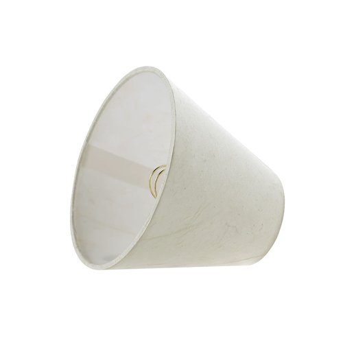 Aspen Creative 32128-5A Small Hardback Empire Shape Chandelier Clip-On Lamp Shade Set (5 Pack), Transitional Design in White, 6" bottom width (3" x 6" x 5")