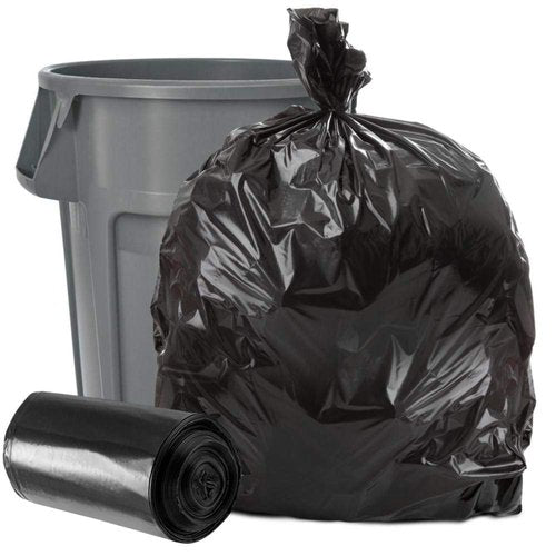 Plasticplace 40-45 Gallon Trash Bags │1.5 Mil │ Black Heavy Duty Garbage Can Liners │ 40" x 46" (100 Count)