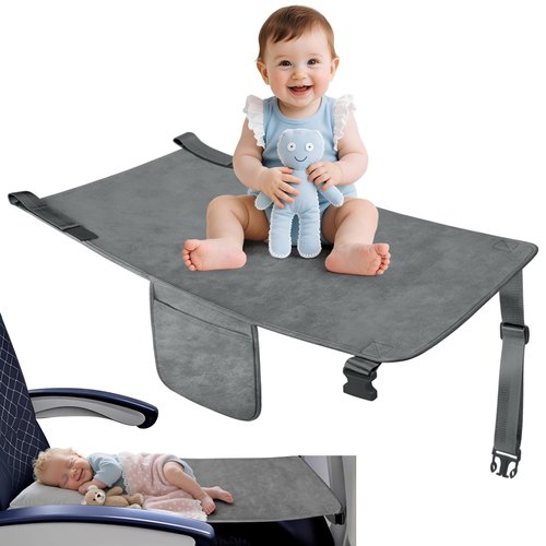 Toddler Airplane Bed, Toddler Airplane Travel Essentials, Plane Seat Extender for Kids, Portable Plane Travel Bed for Long Flight Flying