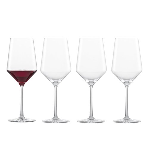 ZWIESEL GLAS Pure Cabernet Red Wine Glass (Set of 4), Graceful Wine Glasses for Red Wine, Dishwasher-Safe Tritan Crystal Glasses, Made in Germany (19 Ounce)