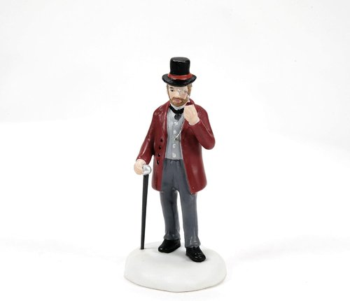 Department 56 | Dickens Village 40th Anniversary Figurine - Handcrafted Porcelain Mini Decor, 2.7 Inch