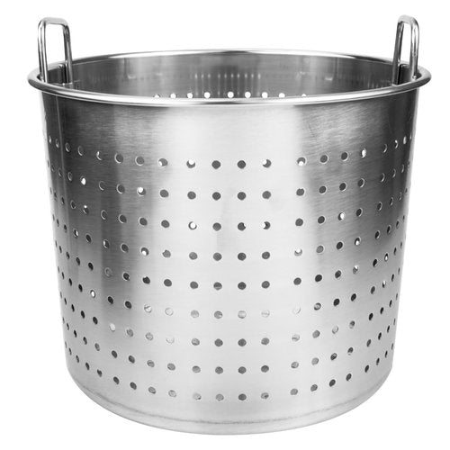 UPKOCH Large Stainless Steel Steamer Basket Stock Pot Insert, Seafood Boil Strainer for Crawfish Crab Shrimp, Metal Cooking Frying Steam Bucke