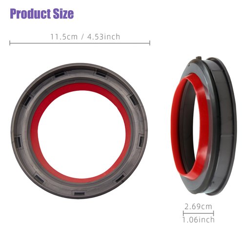 Gloate Dust Bin Top Fixed Sealing Ring Replacement for Dyson V11 V15 SV14 SV15 SV22 Vacuum Cleaner, Dirt Cup Bucket Tank Can Sealer Parts Accessories
