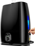 Everlasting Comfort 6L Humidifier - Quiet 50HR Runtime | No-Filter Cool Mist for Large Rooms, Nursery & Allergies