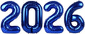 2026 Navy Blue Number Balloon - 40 Inch Celebration Balloon for New Year's Eve & Graduation Parties