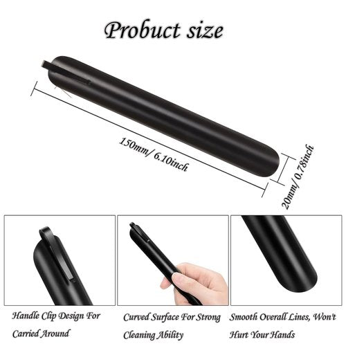 Table Crumb Sweepers for Servers Bread Crumber Cleaner Stainless Steel for Tablecloth in Restaurants and Homes, Servers, Waitresses Tool Accessories(Black)