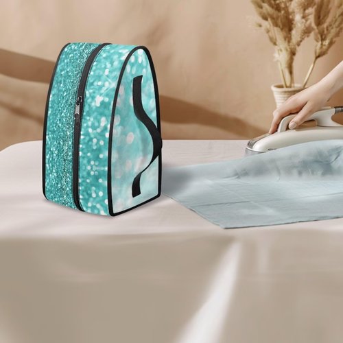Maiyoinou Steam Iron Storage Bag with Zipper Handle Foldable Portable Iron Storage Case Protective Carrying Bag Universal for Most Iron, Starlight