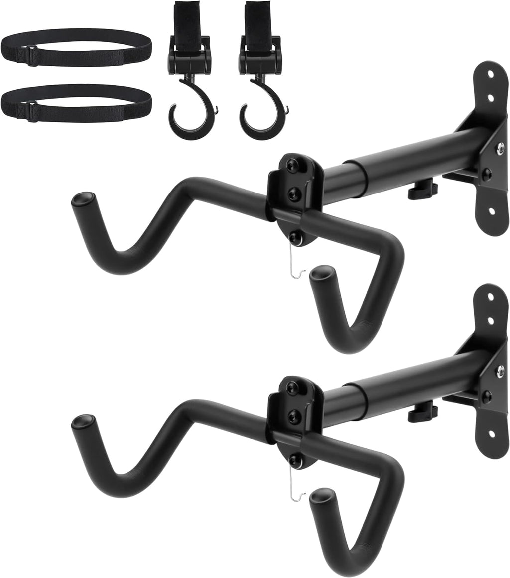 Skiennix Bike Rack - Durable Wall Mount Bicycle Storage Hanger | 2-Pack for Indoor Use