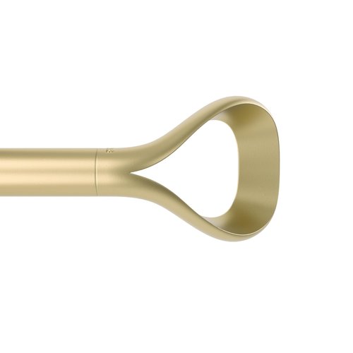 Umbra Loop Curtain Rod for Window, Adjustable 42" to 120", Gold