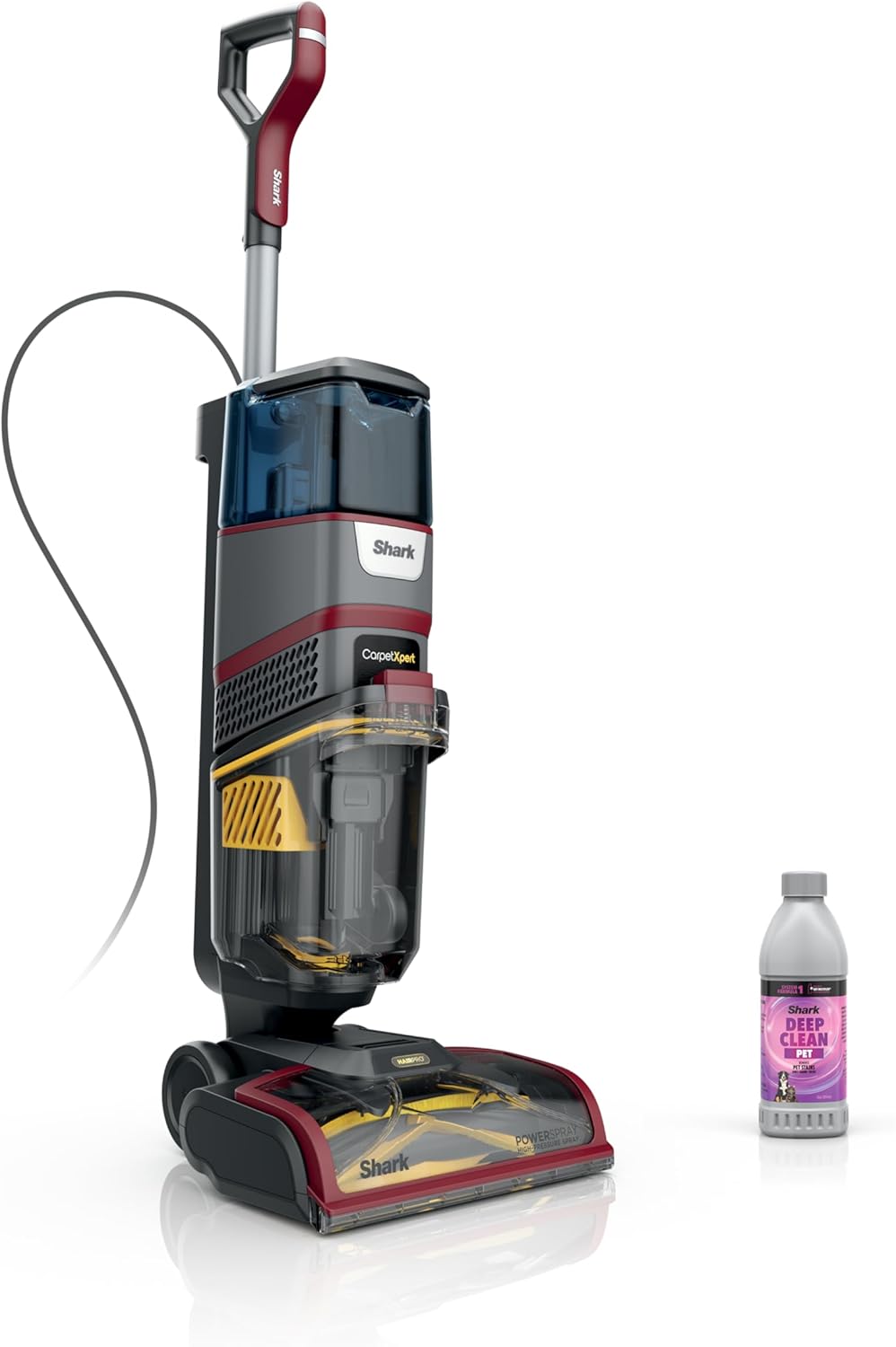 Shark CarpetXpert HairPro - Upright Carpet & Area Rug Cleaner | Effective Pet Hair Removal & Odor Elimination | Magenta