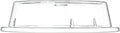 Carlisle FoodService Products 198907 Commercial Plastic Plate Cover, 10-3/16" to 10-1/4", Clear