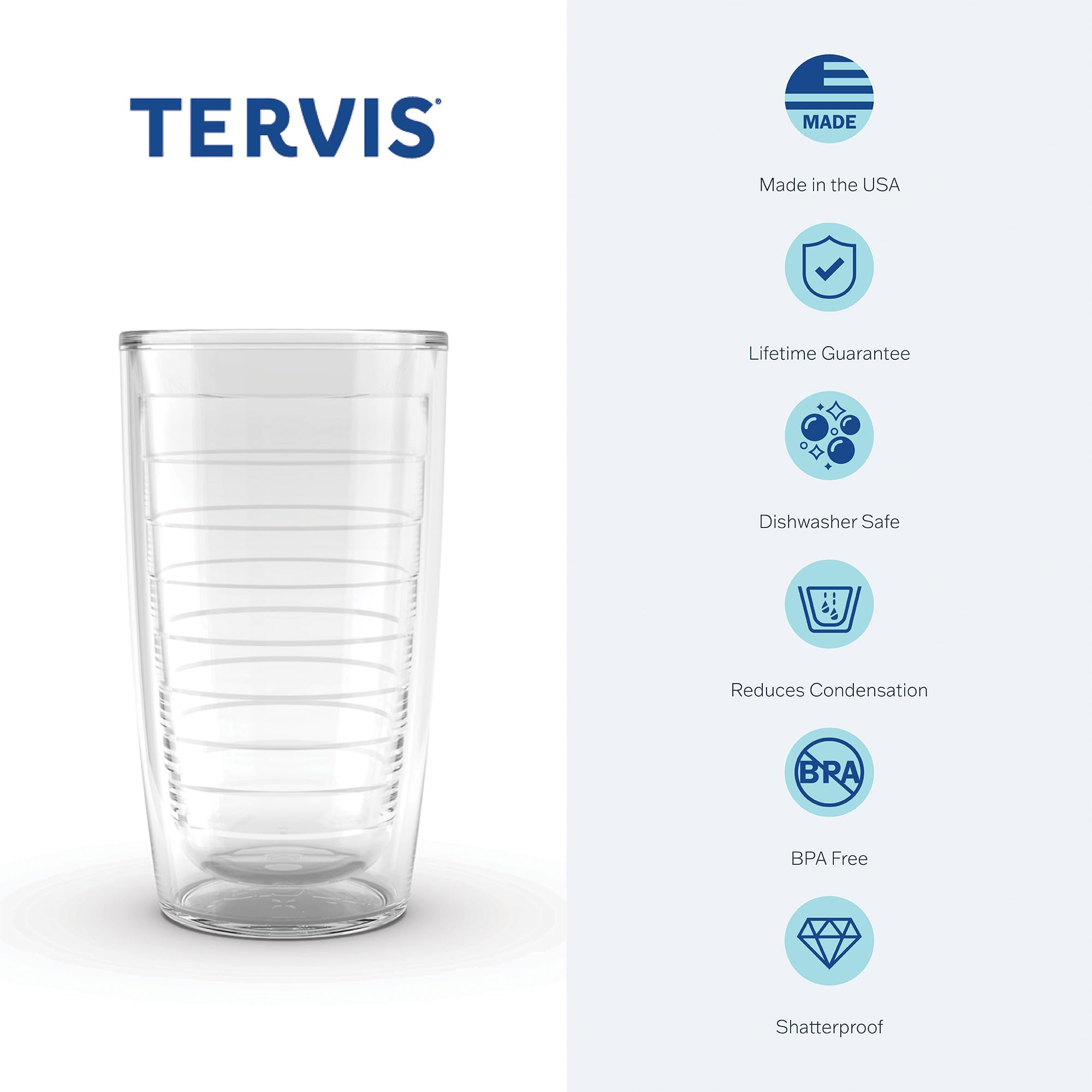 Tervis Wildflower Crystal Collection Made in USA Double Walled Insulated Tumbler Travel Cup Keeps Drinks Cold & Hot, 16oz - 4pk, Assorted