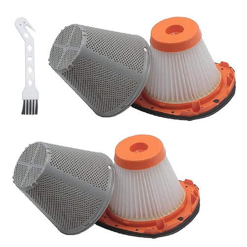 N900287 Filter Replacement for BLACK+DECKER Dust Collector 20V MAX POWERCONNECT Cordless Hand Vacuum Cleaner Models BCHV001C1 BCHV001D1 BCHV001B, 2 HEPA Filters 1 Cleaning Brush
