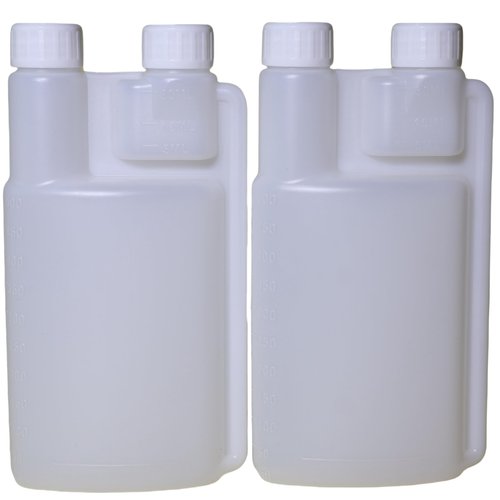 FAQQI 2 Pack Standard Squeeze Shot Bottle with 16oz Measuring Bottle and 1oz Flask Built-in | Plastic Flask with Shot Glasses built in and Flask Tumbler Shot Holder for Liquor, Travel, Outdoor