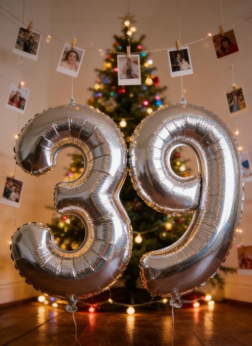 Laser Silver Number 4 Balloon - 40 Inch Large Birthday Decoration for Girls' 4th Party