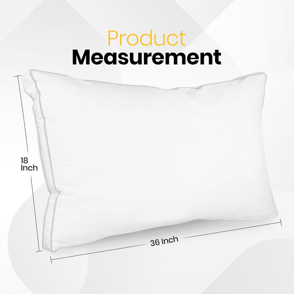 Utopia Bedding King Size Bed Pillows - Soft & Fluffy Down Alternative | Set of 2, Cooling Gusseted Design