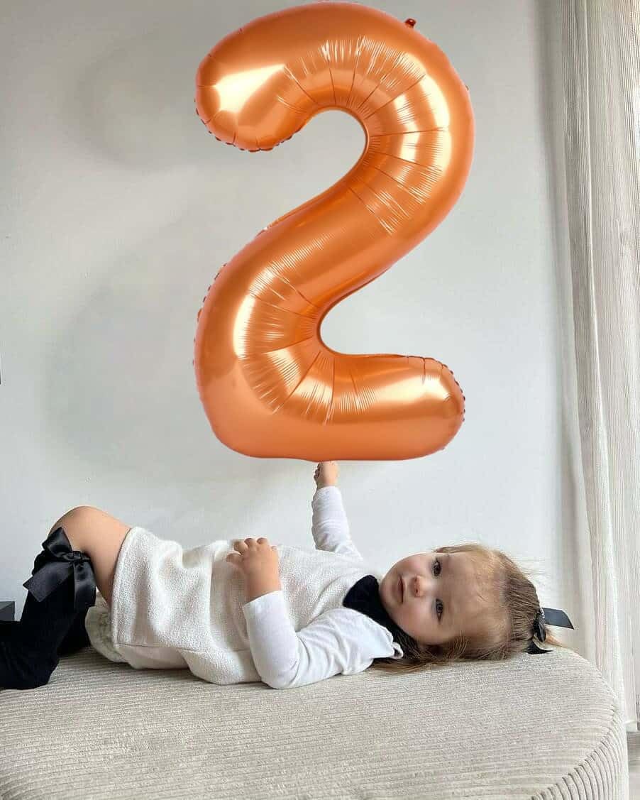 Orange Number Balloon by [Brand Name] - 40 Inch 0 Balloon for Birthday Celebrations | Perfect Party Decoration