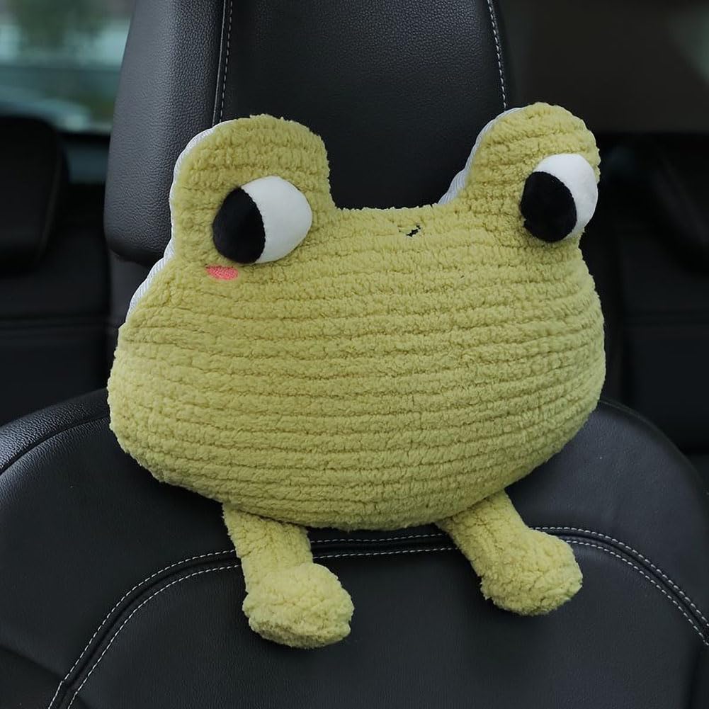 seemehappy Frog-Shaped Car Headrest Neck Pillow - Drive in Style and Support-Frog Neck Pillow- 1 PCS