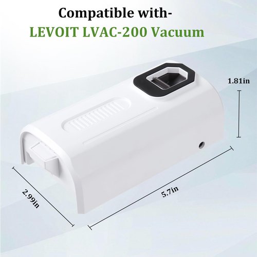 3000mAh 22.2V Replacement Battery Compatible with LEVOIT LVAC-200 Cordless Stick Vacuum Cleaner