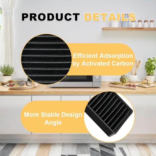 Microwave Charcoal Filter for LG LMHM2237ST, LMH2235ST, LMV2031ST, LMV2031BD, LMHM2237BD, LMVM2033ST, LMV2031SW, LMVM2033BM, MVEL2125F,ken-more model 726, 5230W1A003A Replacement.