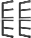 Ultrawall Lumber Storage Rack - Heavy-Duty Wall-Mounted Wood Organizer | Holds 220 LBS Per Level (Pack of 4, Black)