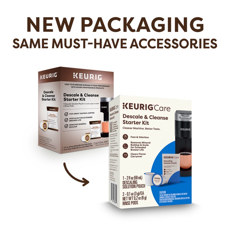 Descale & Cleanse Starter Kit for Keurig Coffee Makers