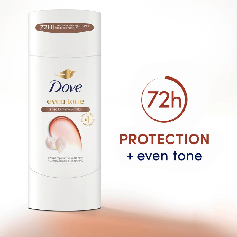 Even Tone Antiperspirant Deodorant Stick - Shea Butter & Vanilla, 2.6 oz