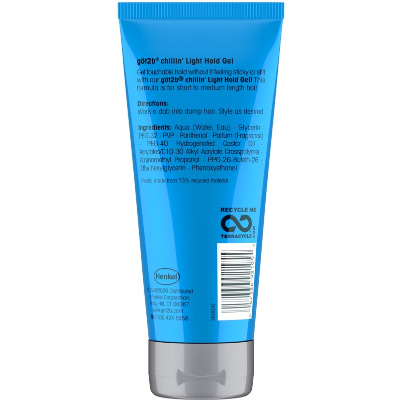 Light Hold Hair Gel - Touchable Hold & Shine, 6 oz