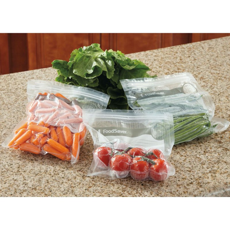 1 Gallon Zipper Bags - 12 Pack - FoodSaver FreshSaver - 48