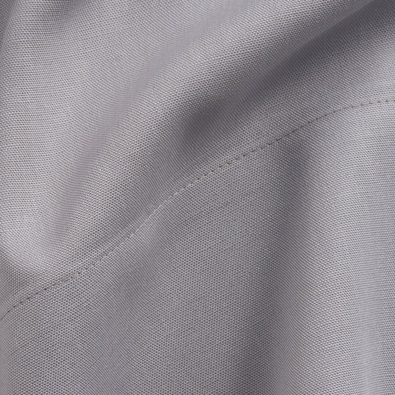 Hotel Style 4-Piece Gray Lyocell & Linen Blend Percale Bed Sheet Set - King